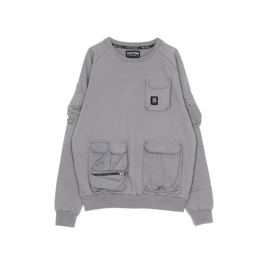 felpa girocollo uomo retrofuture sweatshirt GREY