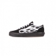 scarpa bassa bambino old skool metallic flame BLACK/SILVER