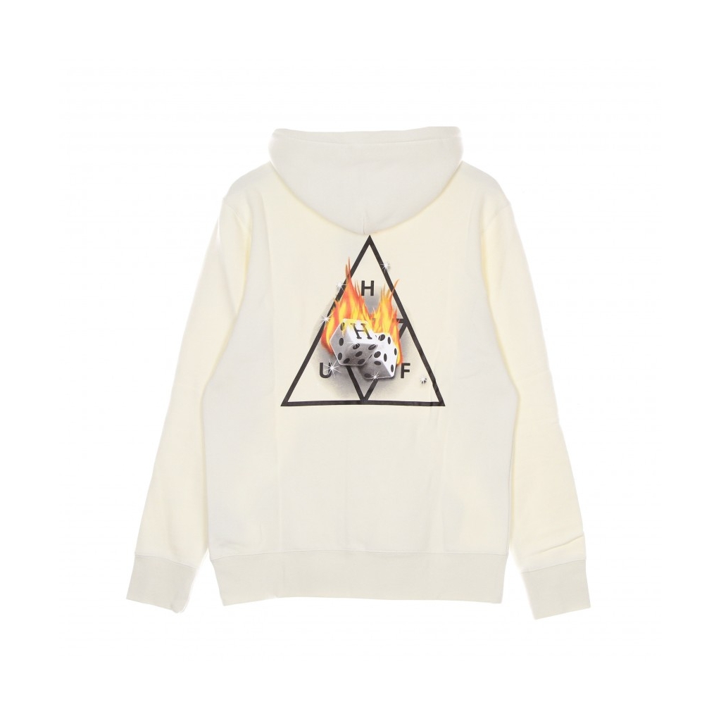 felpa cappuccio uomo hot dice triple triangle po hoodie NATURAL