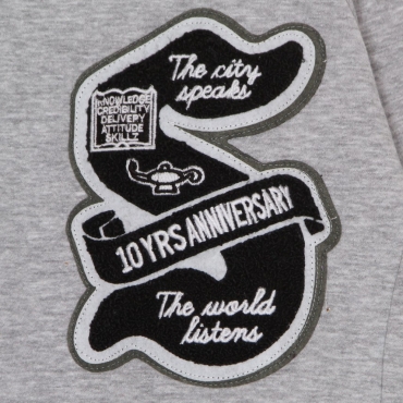 felpa girocollo uomo ten years anniversary crewneck GREY MELANGE