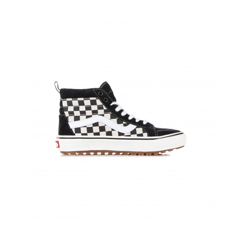 scarpa alta uomo sk8-hi mte-1 BLACK/WHITE/CHECKERBOARD