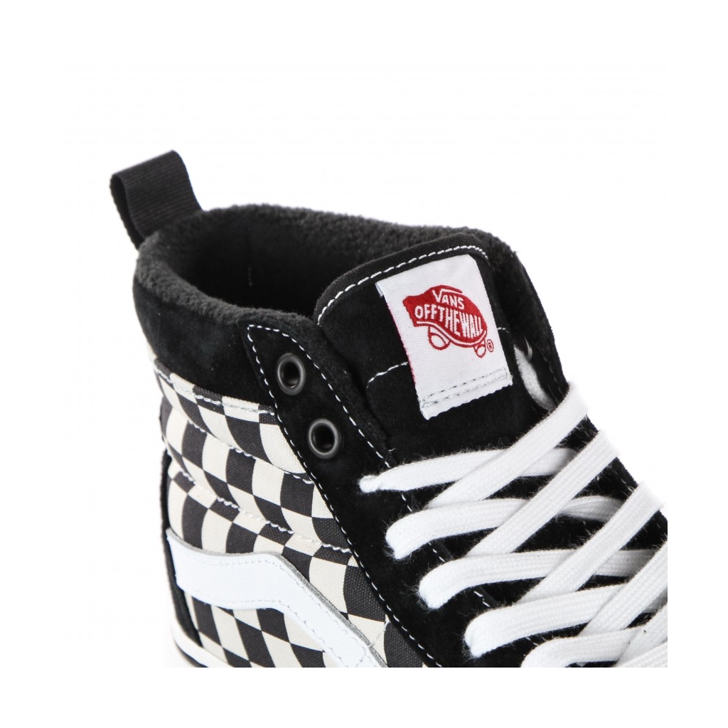 scarpa alta uomo sk8-hi mte-1 BLACK/WHITE/CHECKERBOARD