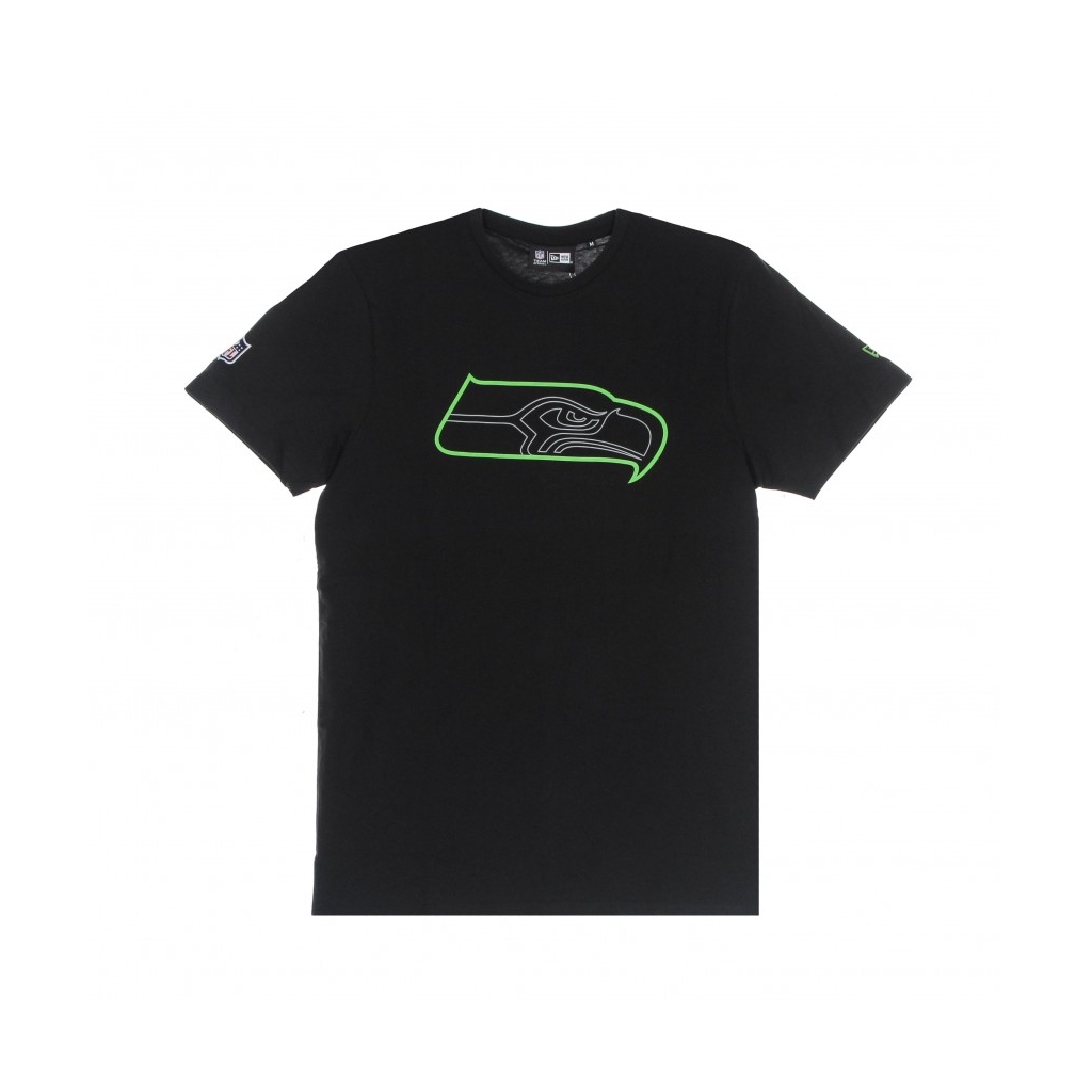 maglietta uomo nfl outline logo tee seasea BLACK/ORIGINAL TEAM COLORS