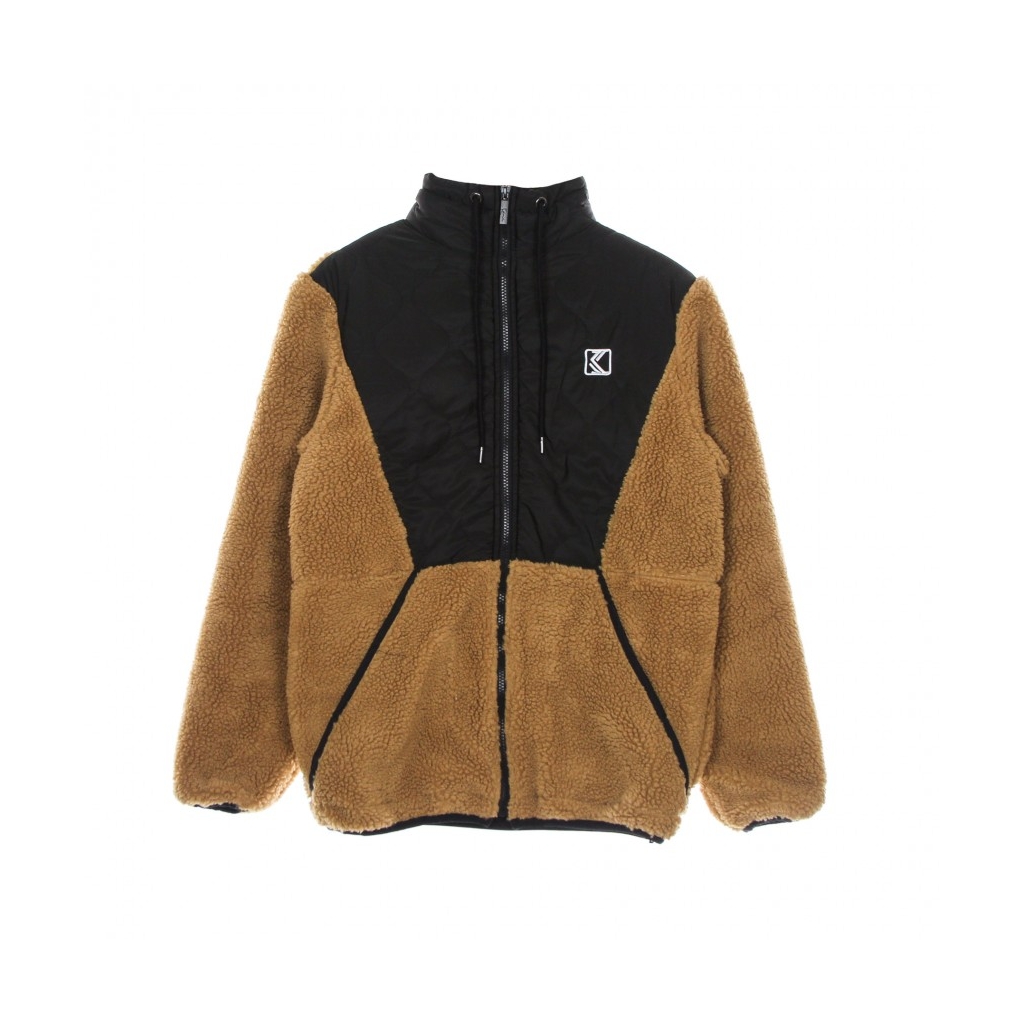 orsetto uomo og quilted block teddy windrunner SAND/BLACK