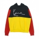 felpa cappuccio uomo signature block teddy hoodie YELLOW/NAVY/RED