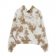 felpa cappuccio uomo signature kkj tie dye os hoodie WHITE/SAND