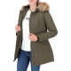 Giacca Canadian Classic Donna Capp Parka Pelliccia ARMY