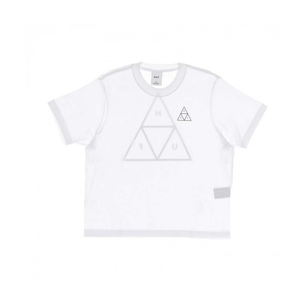 maglietta donna triple triangle relax tee WHITE