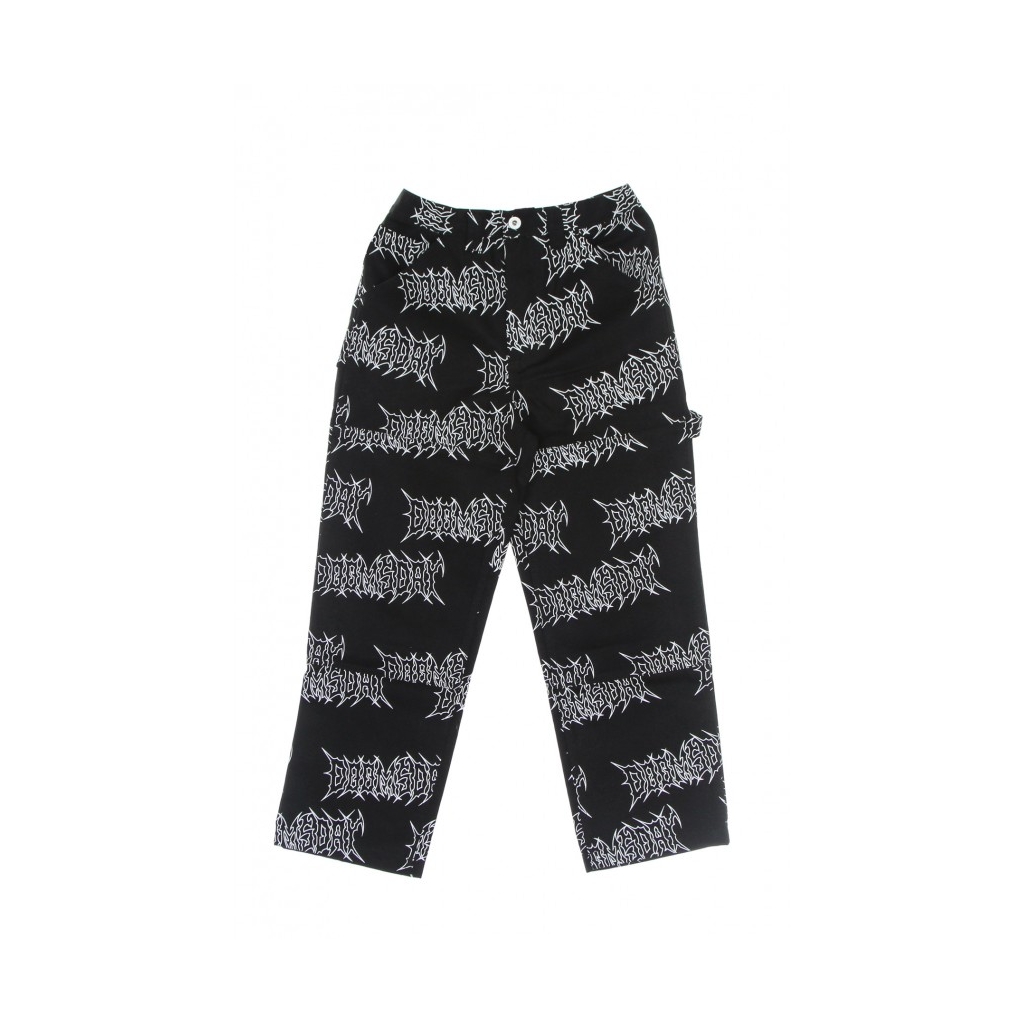 pantalone lungo uomo graffpunk canvas pant BLACK