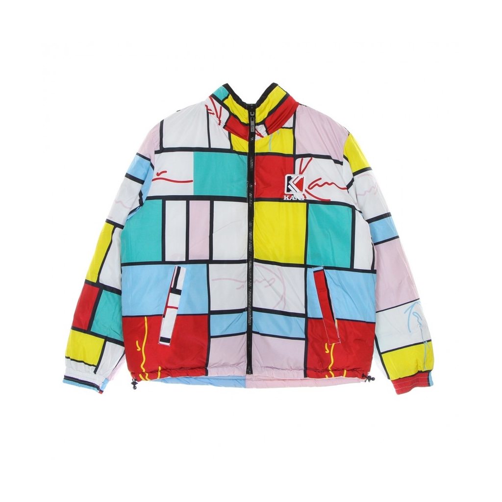 piumino donna og reversible block puffer jacket MULTI