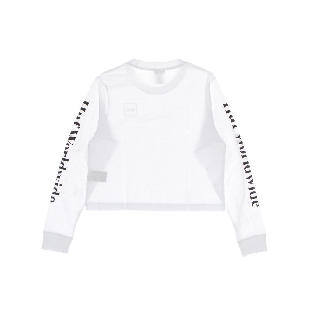 maglietta manica lunga corta donna domestic l/s crop tee WHITE