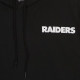 felpa cappuccio uomo nfl outline logo po hoodie lasrai BLACK/WHITE