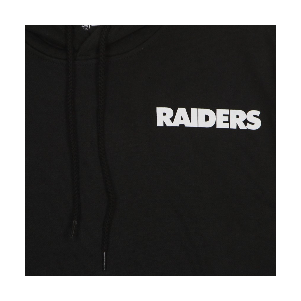 felpa cappuccio uomo nfl outline logo po hoodie lasrai BLACK/WHITE