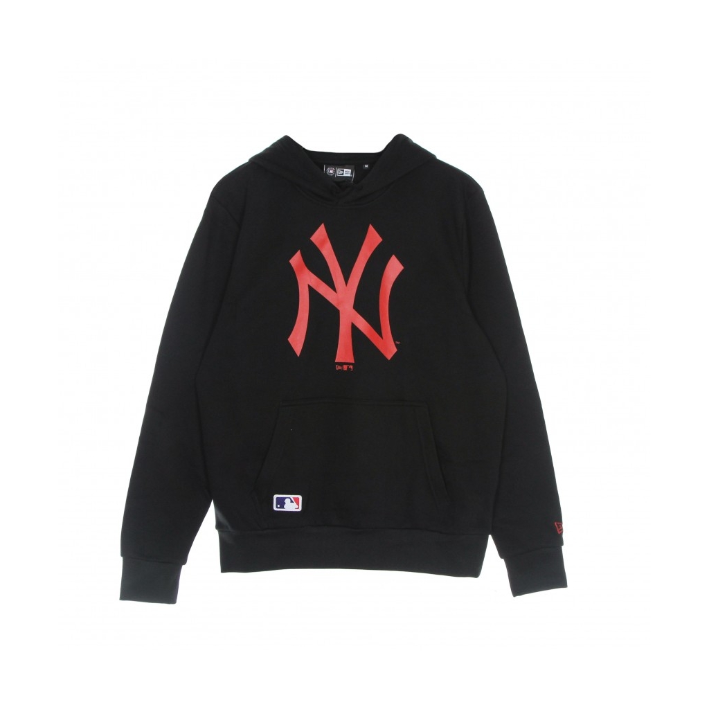 felpa cappuccio uomo mlb seasonal team logo hoodie neyyan BLACK HOT RED