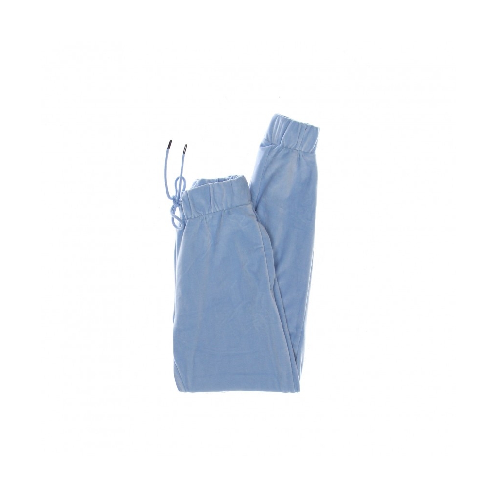 pantalone tuta donna signature velvet pants LIGHT BLUE