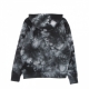 felpa cappuccio donna retro tie dye hoodie WHITE/BLACK