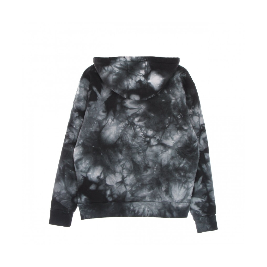 felpa cappuccio donna retro tie dye hoodie WHITE/BLACK