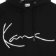 felpa cappuccio uomo signature quilted block hoodie BLACK