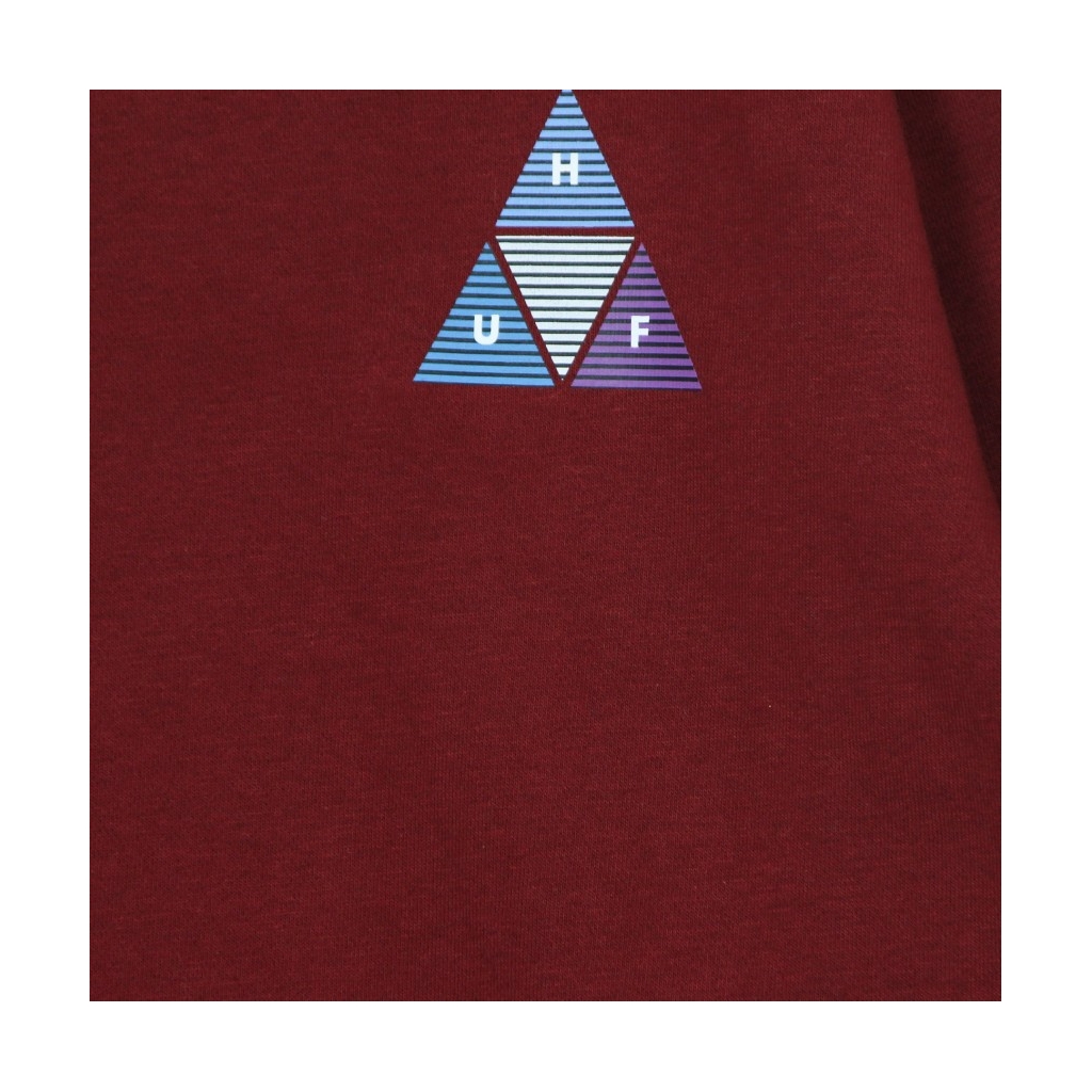 felpa girocollo uomo prism triple triangle crew BLOODSTONE