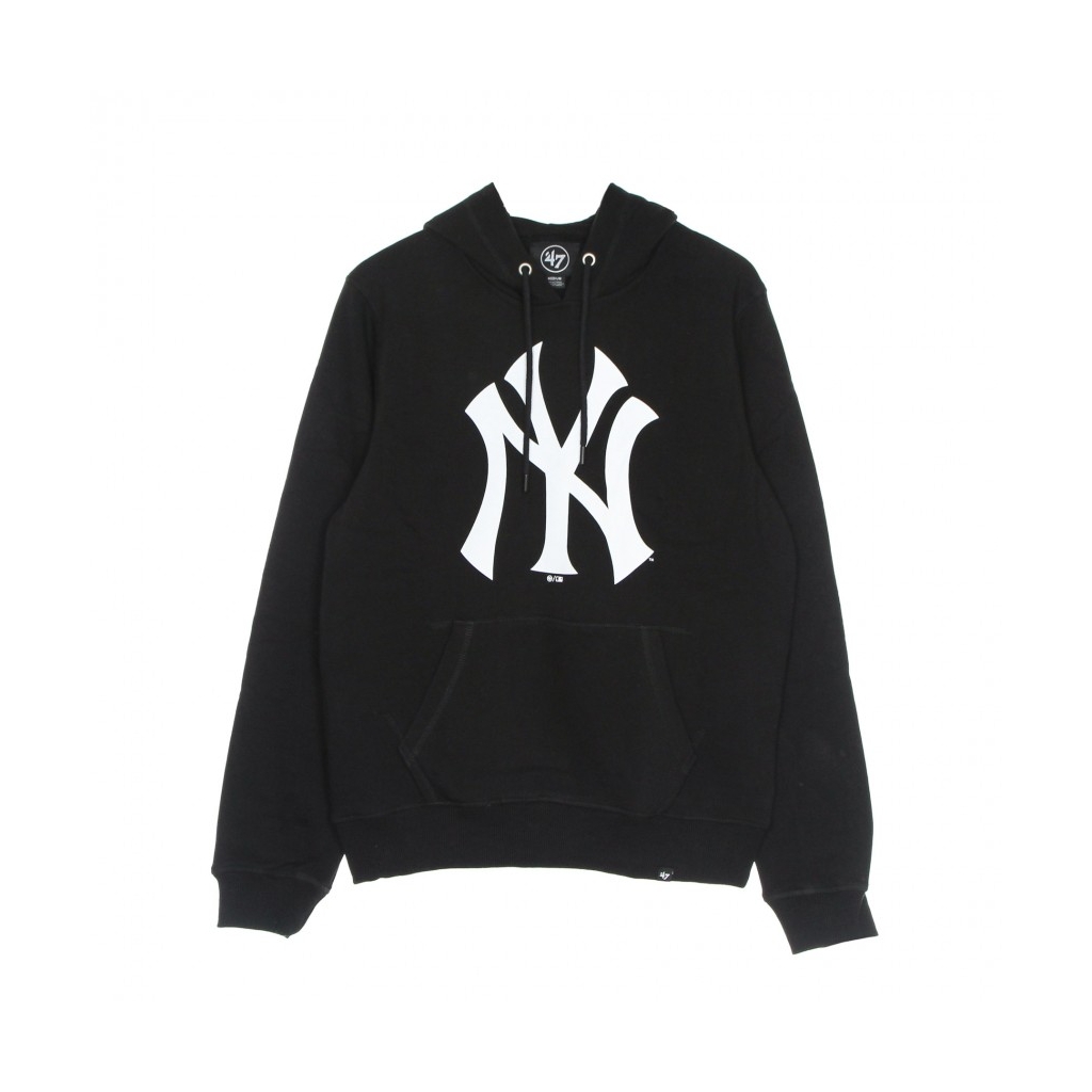 felpa cappuccio uomo mlb imprint burnside hood neyyan JET BLACK