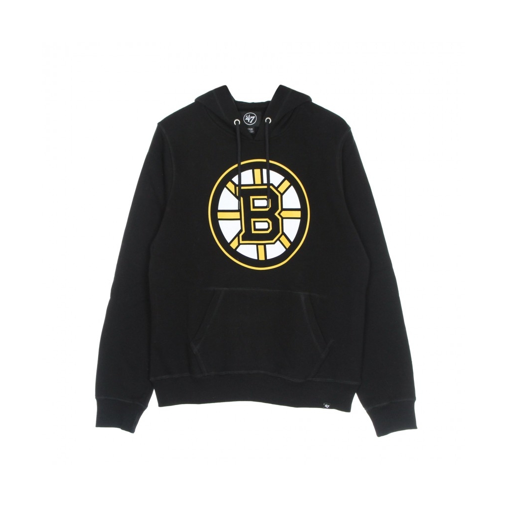 felpa cappuccio uomo nhl imprint burnside hood bosbru JET BLACK