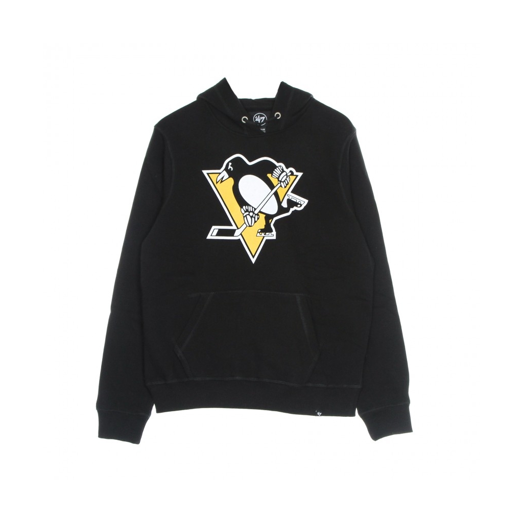 felpa cappuccio uomo nhl imprint burnside hood pitpen JET BLACK