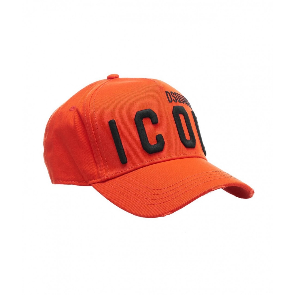 orange icon cap