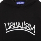 felpa cappuccio uomo usualism hoodie BLACK