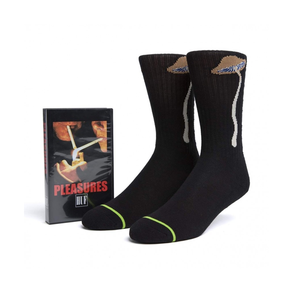 calza media uomo spore sock x pleasures BLACK