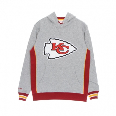 felpa cappuccio uomo nfl pinnacle heavyweight fleece hoodie kanchi GREY HEATHER/ORIGINAL TEAM COLORS