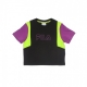 maglietta ragazza samara blocked cropped tee BLACK/HYACINTH VIOLET/LOVE BIRD