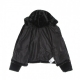 pelliccia ragazza samantha fake fur hooded jacket BLACK