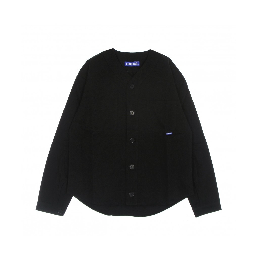 camicia manica lunga uomo home run l/s shirt BLACK