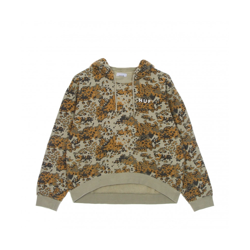 felpa cappuccio donna contra mockneck po hoodie TAN CAMO