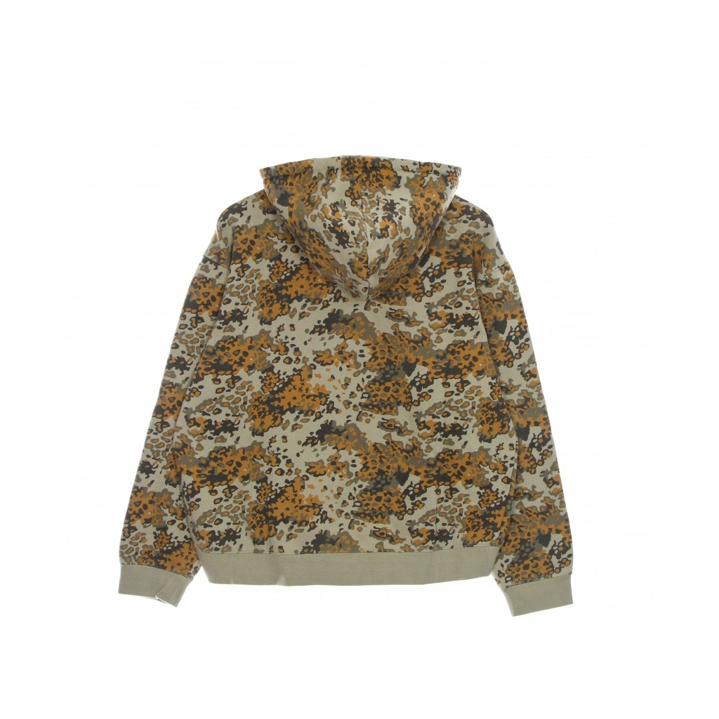 felpa cappuccio donna contra mockneck po hoodie TAN CAMO