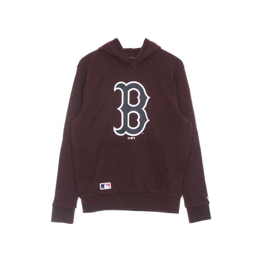 felpa cappuccio uomo mlb seasonal team logo hoodie bosred MAROON