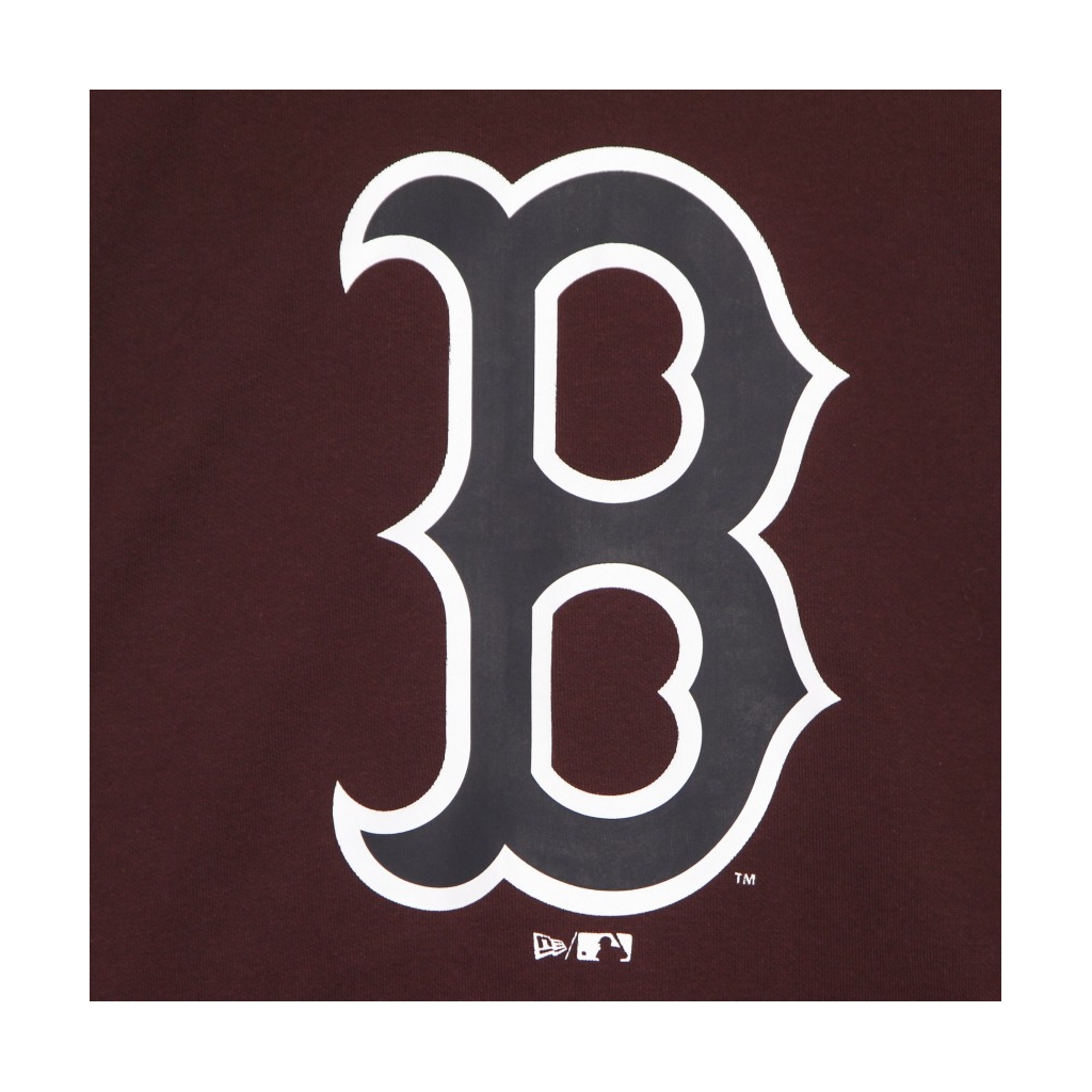 felpa cappuccio uomo mlb seasonal team logo hoodie bosred MAROON