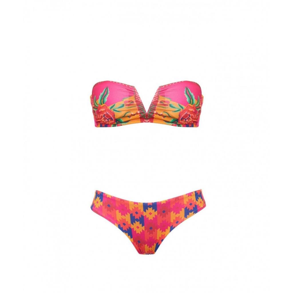 Bikini fascia con slip pink | Bowdoo.com