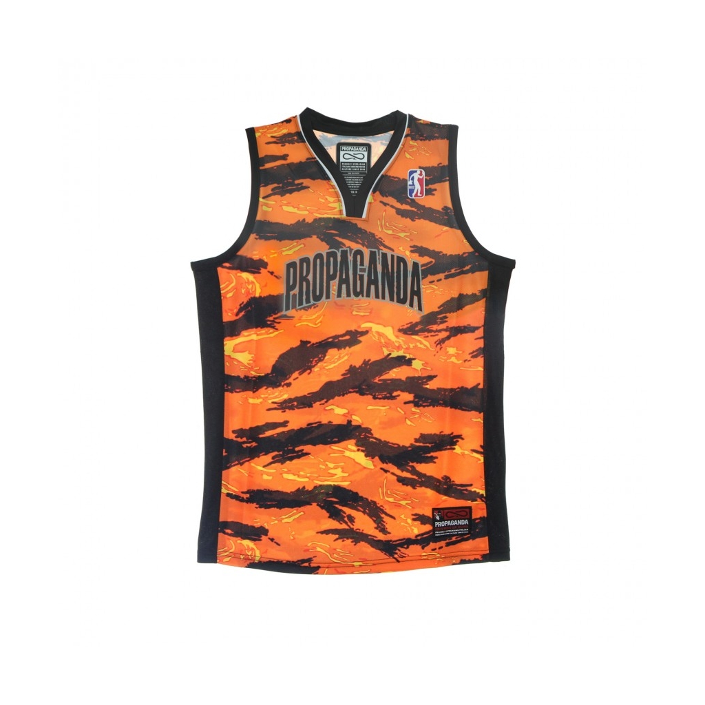 canotta tipo basket uomo tiger camo basket jersey ORANGE