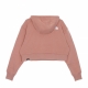 felpa cappuccio corta donna trend crop hoodie ROSE DAWN