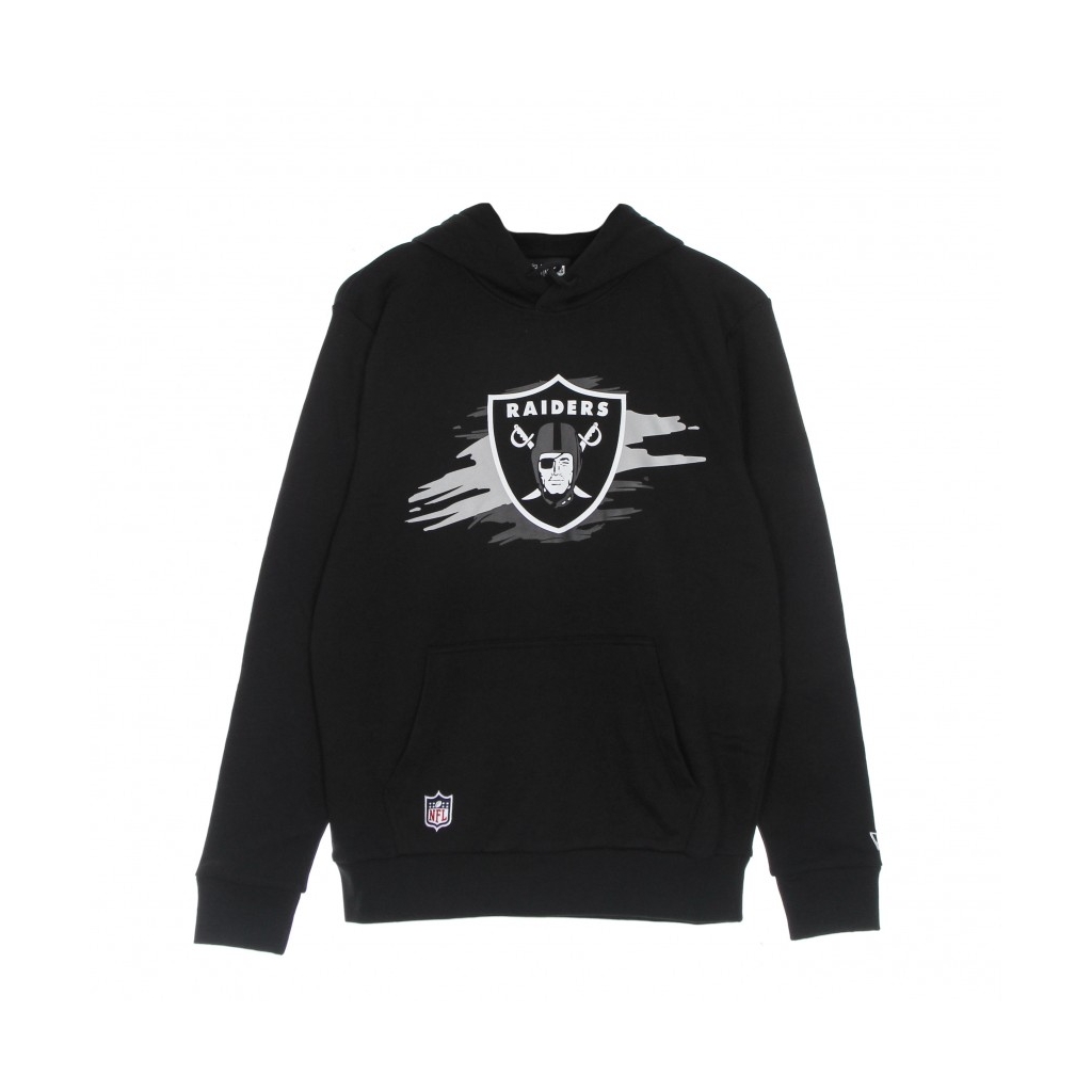 felpa cappuccio uomo nfl tear logo hoodie lasrai BLACK/GREY