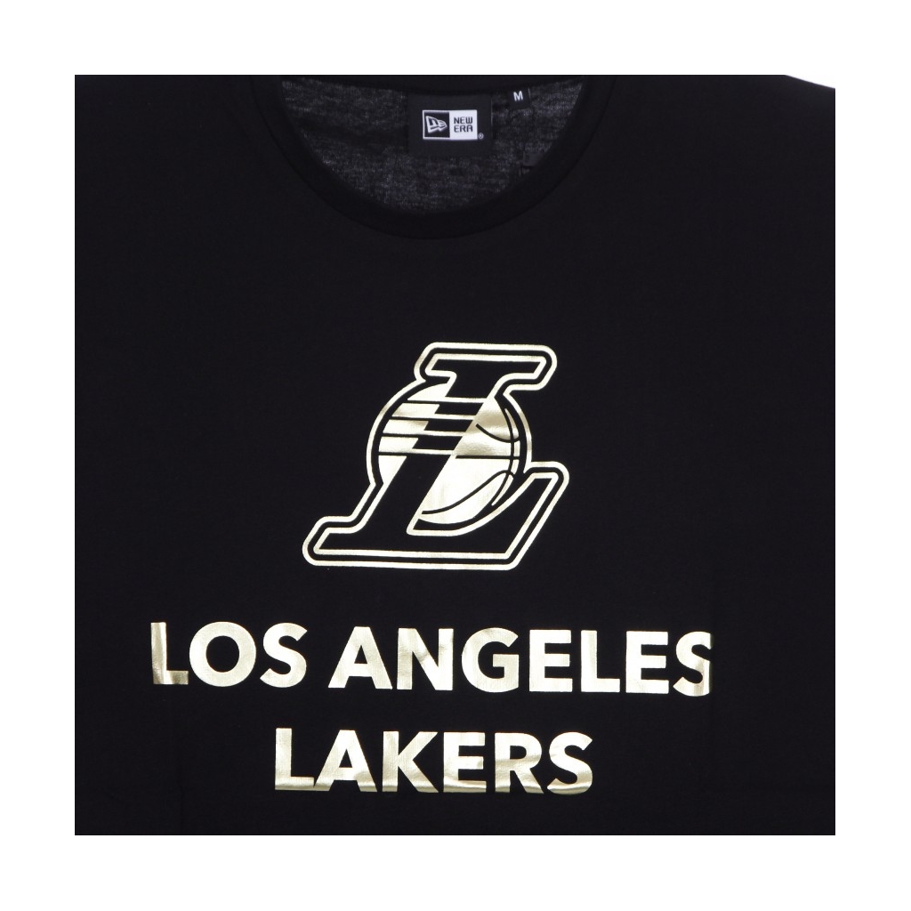 maglietta uomo nba black and gold metallic tee loslak BLACK/GOLD