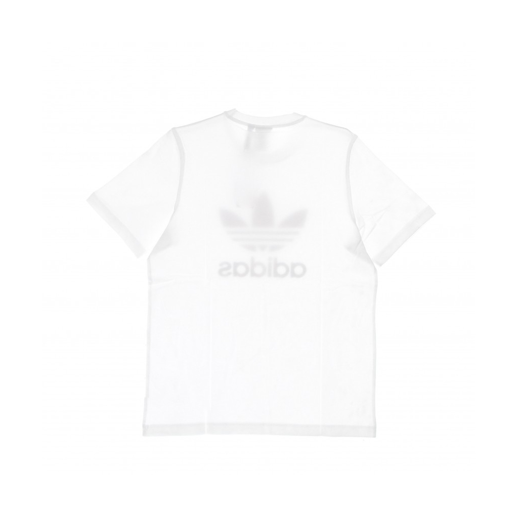 maglietta uomo trefoil tee WHITE/QUIET CRIMSON