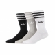 calza media uomo solid crew socks WHITE/MEDIUM GREY HEATHER/BLACK