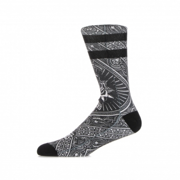 calza media uomo bandana black BLACK/WHITE