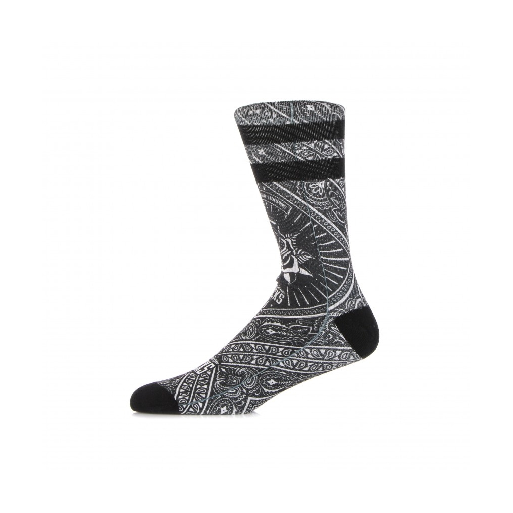 calza media uomo bandana black BLACK/WHITE