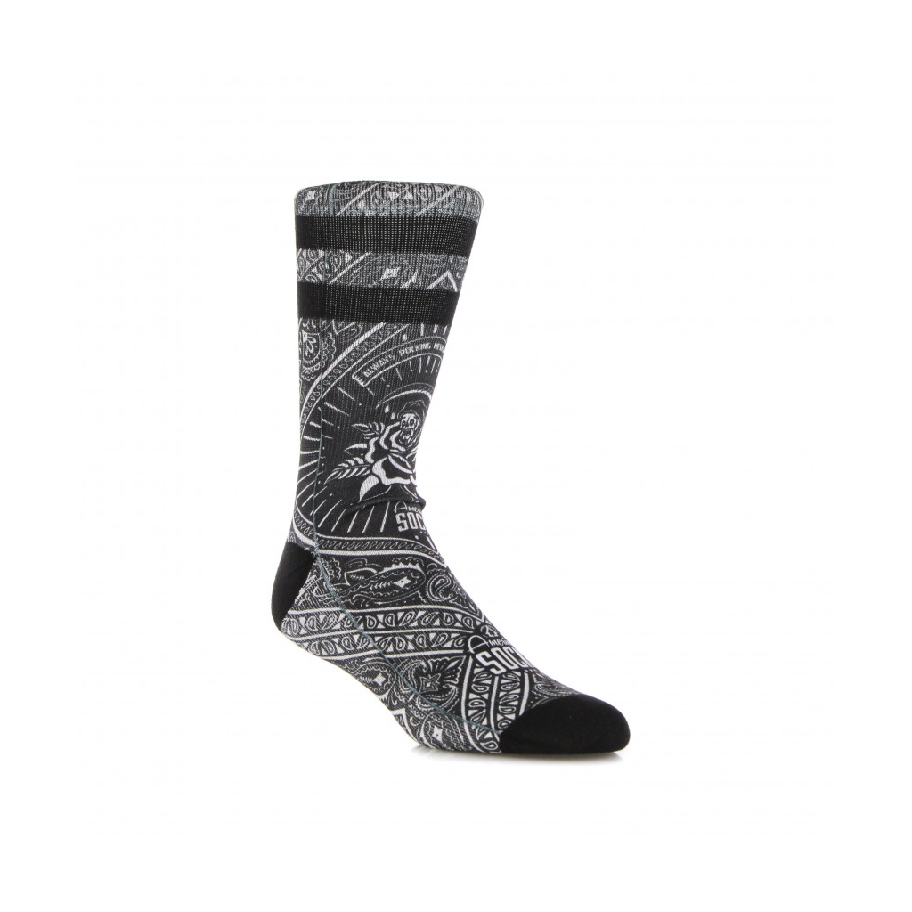 calza media uomo bandana black BLACK/WHITE