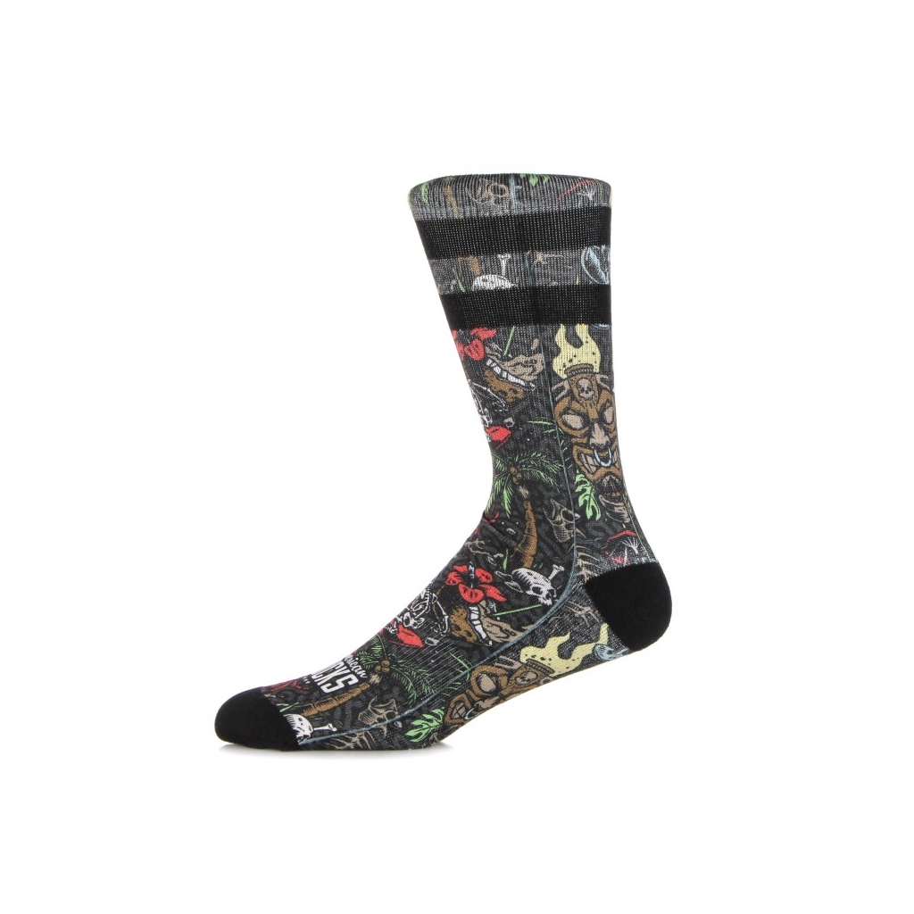 calza media uomo signature aloha BLACK/MULTI