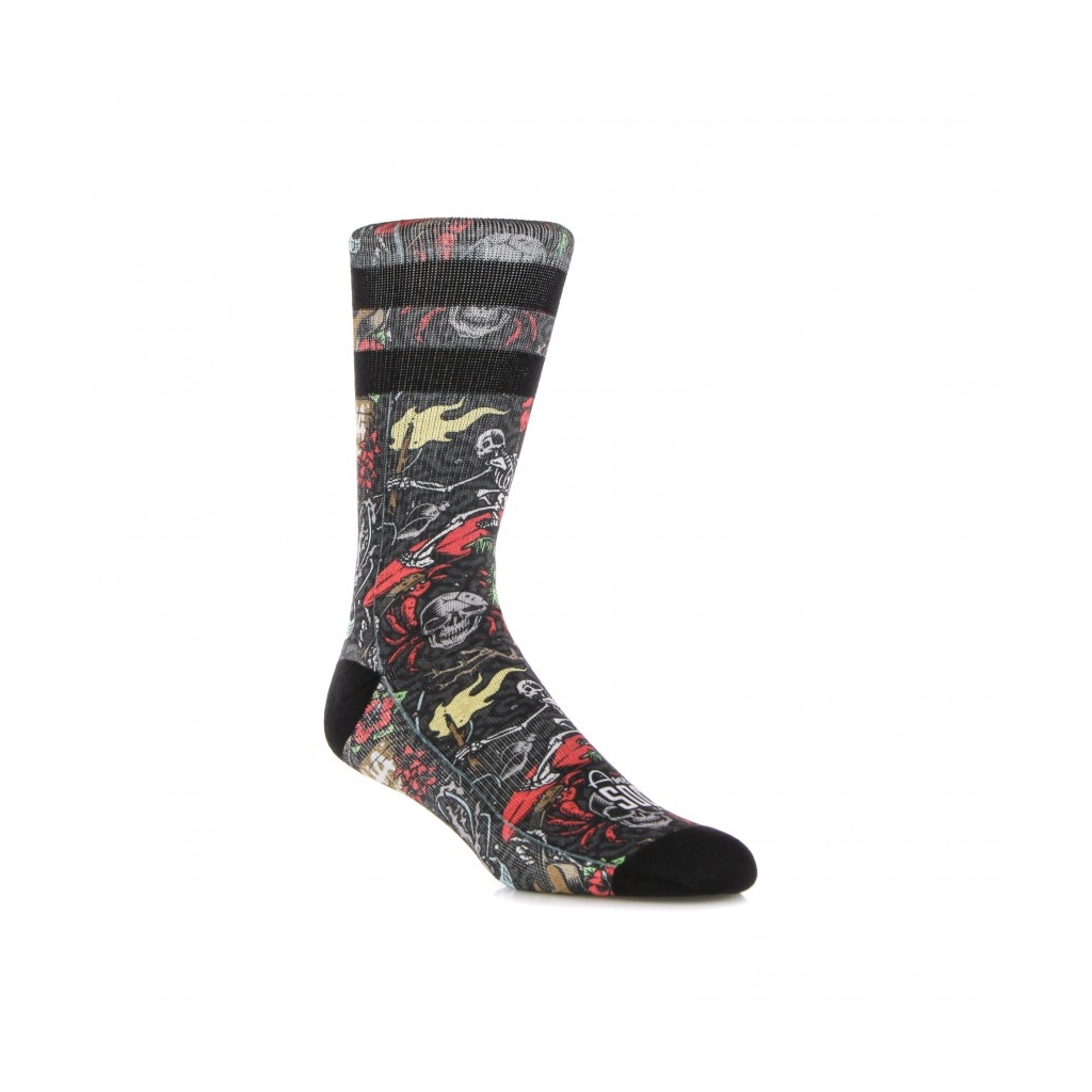 calza media uomo signature aloha BLACK/MULTI