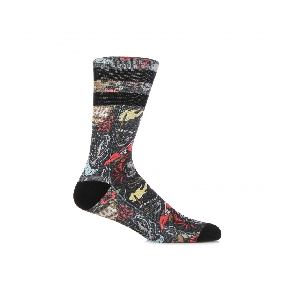 calza media uomo signature aloha BLACK/MULTI